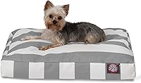 Vista 44 de Majestic Pet Cama rectangular para perros medianos a rayas, lavable, cama antideslizante y cómoda para mascotas, cama para perros con funda