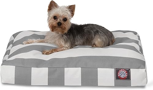 Miniatura 45 de Majestic Pet Cama mediana para perro, rectangular, poliéster, lavable, 36x29x4 pulgadas, amarillo Negro -,Negro (espuma viscoelástica