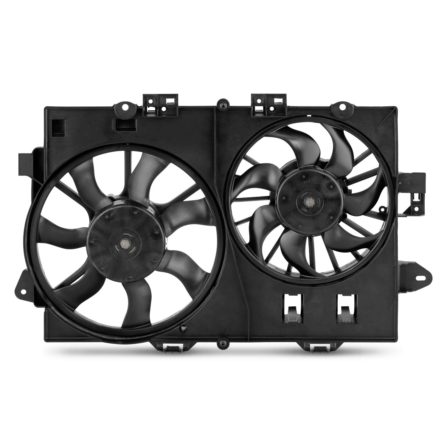 AKKON - Radiator Dual Fan Fits 2006 2007 2008 Chevy Equinox Pontiac Torrent V6 3.4L A/C Model Condenser Cooling w/Motor