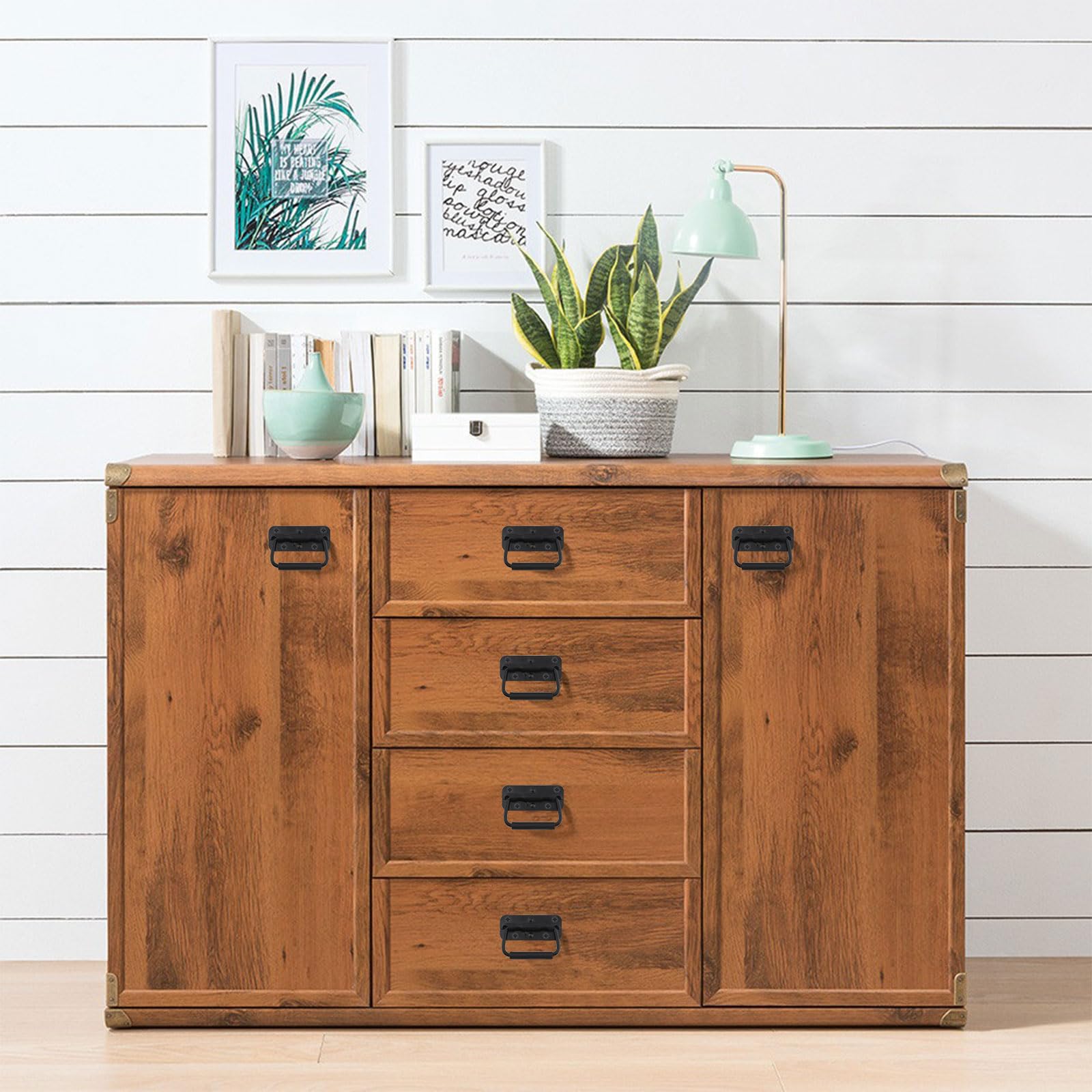 2 Piezas Asa Plegable, Asa de Cofre 100mm, Asa de Caja con Resorte, Mango Plegable de Resorte de Caja, Asa Plegable Caja de Herramientas, Tirador Resorte, Mango de Resorte Plegable
