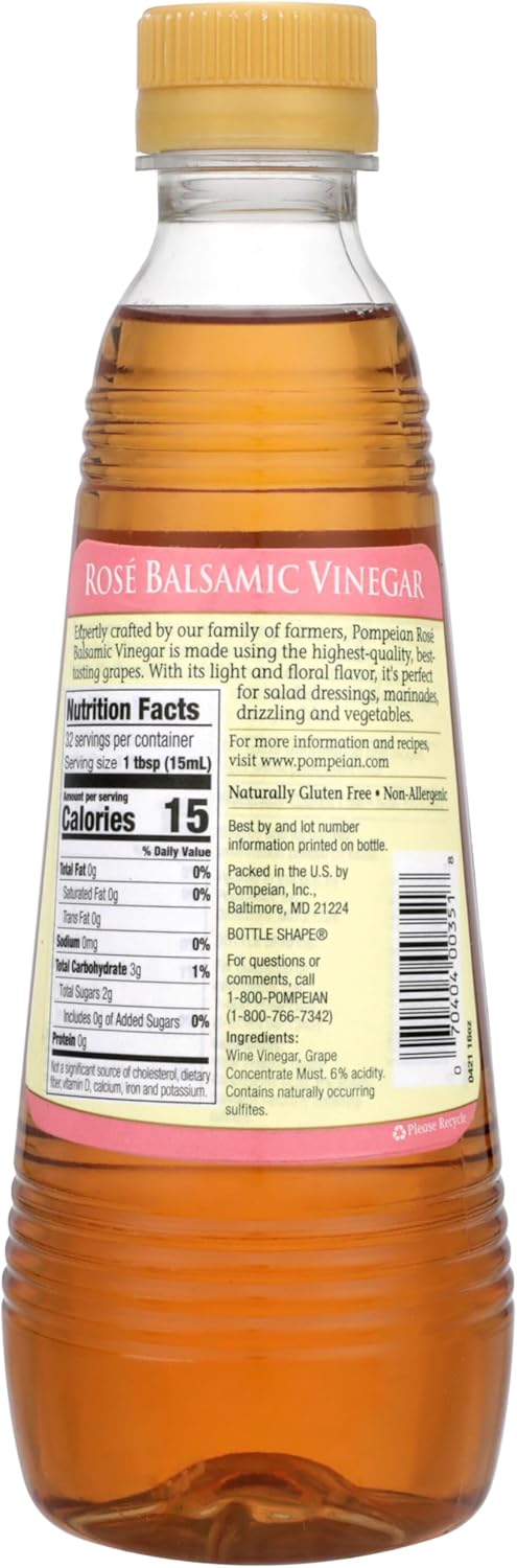 Gourmet Balsic Rosé Vinegar, for Salad Drings,