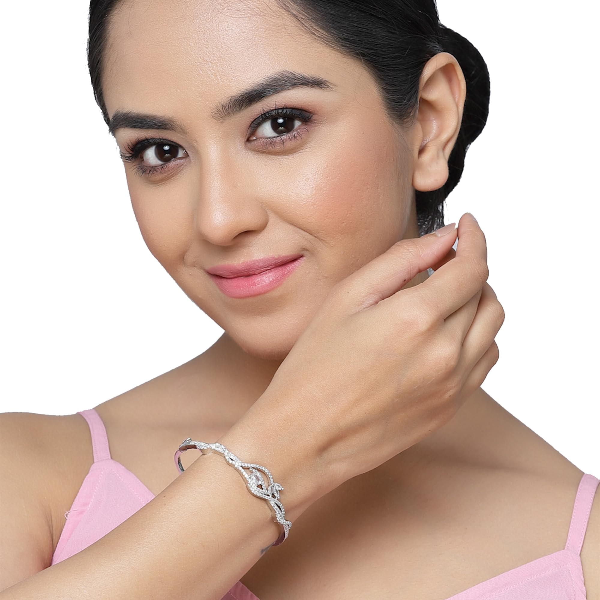 Handcrafted Rose Gold-Plated Charm Kada Bracelet