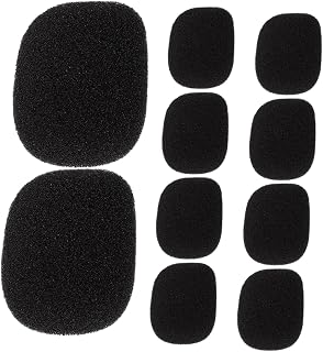 Didiseaon 10 Pçs Microfones Sem Fio Acessórios Para Microfone Capas De Microfone A Granel Capa De Microfone De Substituição Capa De Pára-Brisa Fone De Ouvido Pára-Brisa Mi Algodão Esponja
