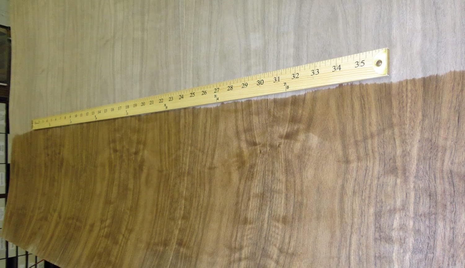 Walnut Ropey Figured Quilted Wood Veneer 24" x 96" with Paper Backer 1/40" Thick