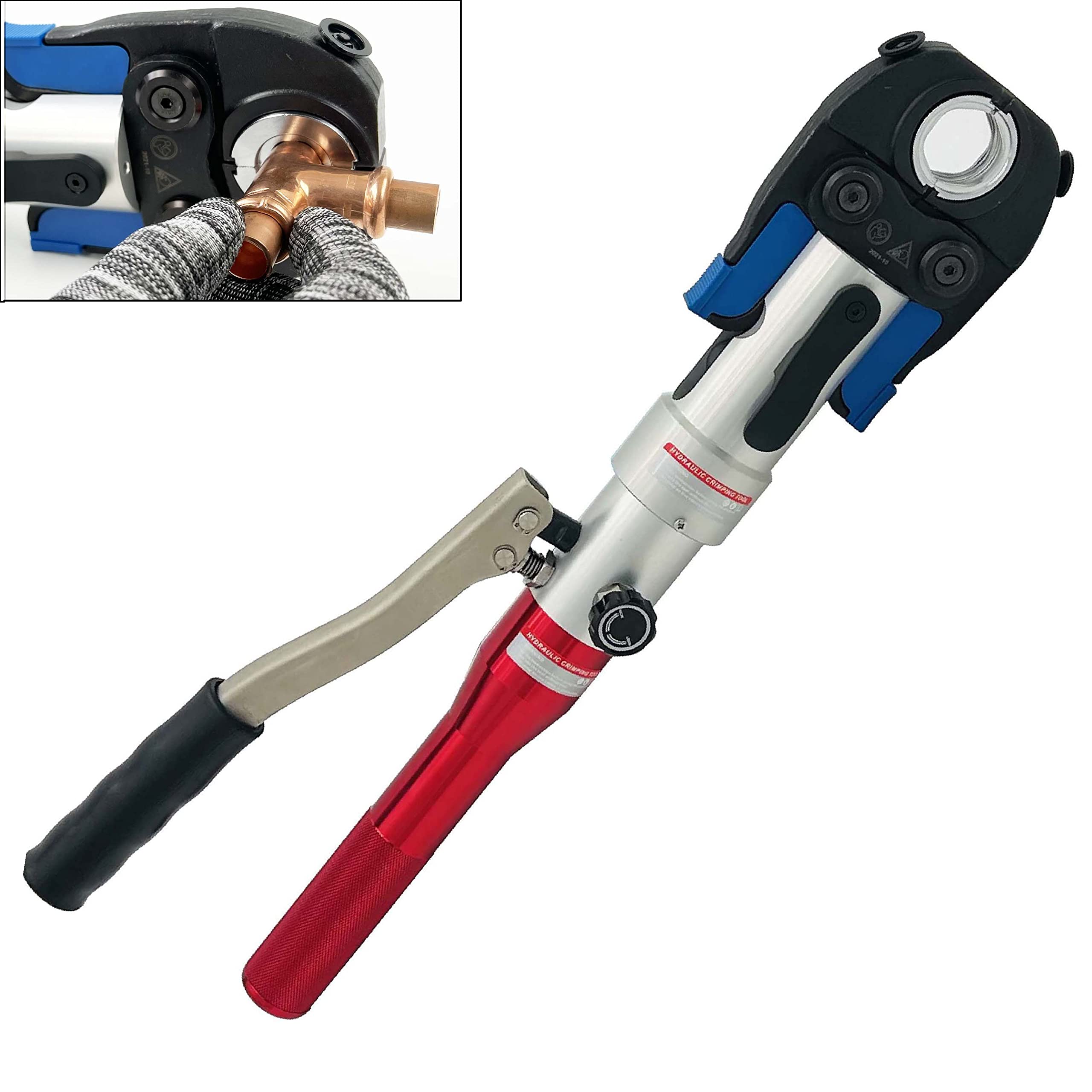 Buy Hydraulic Copper Pipe Tube Fittings Crimping Tool with 1/2,3/4 and