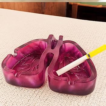 Amazon.co.jp: ユニークな肺の形をした灰皿 耐久性があり、お手入れが