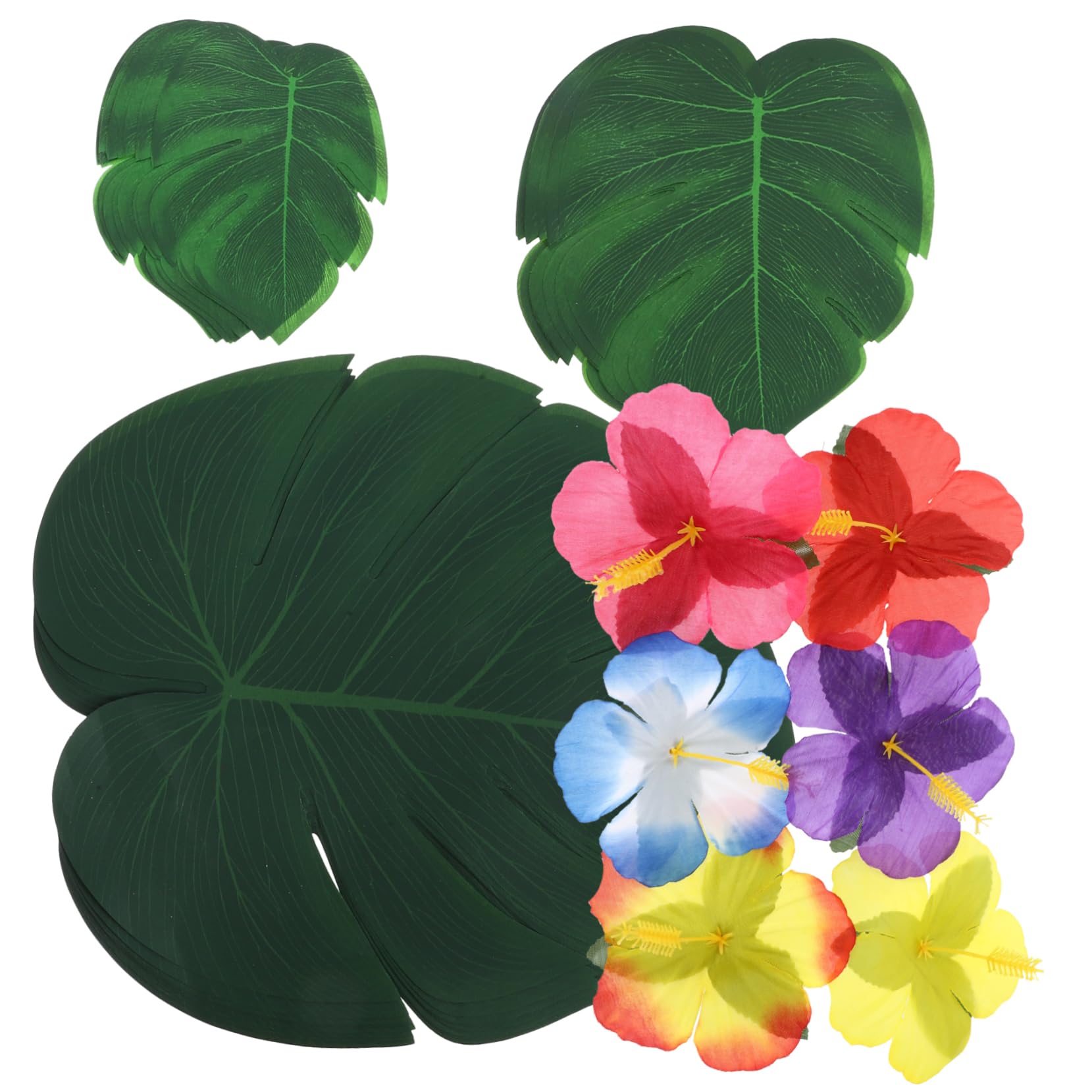 Alipis Adornos De Simuladas Decoraciones De Mesa para Fiestas Hawaianas Accesorios Fotográficos Luau
