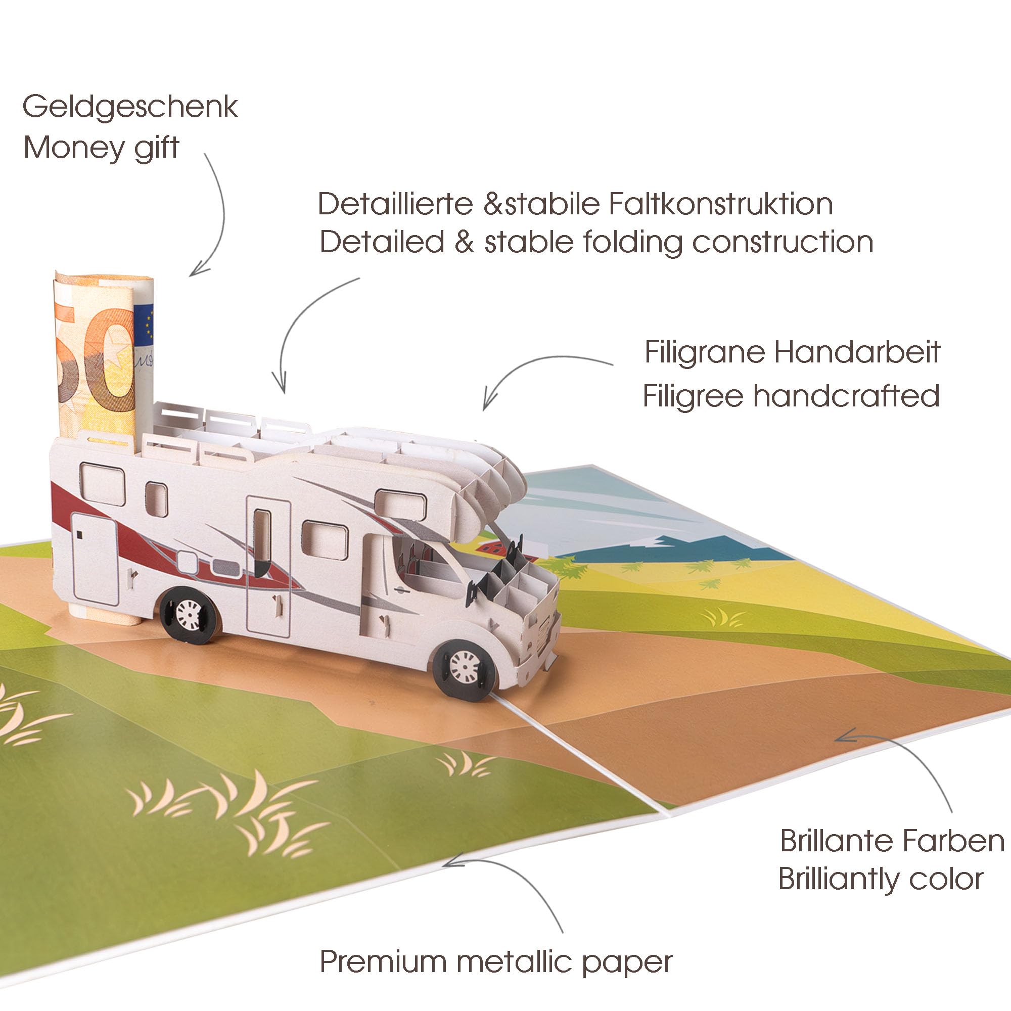 Sweetpopup 3D Pop-Up Karte Geburtstag - Urlaubskarte Mit Palme & Hängematte