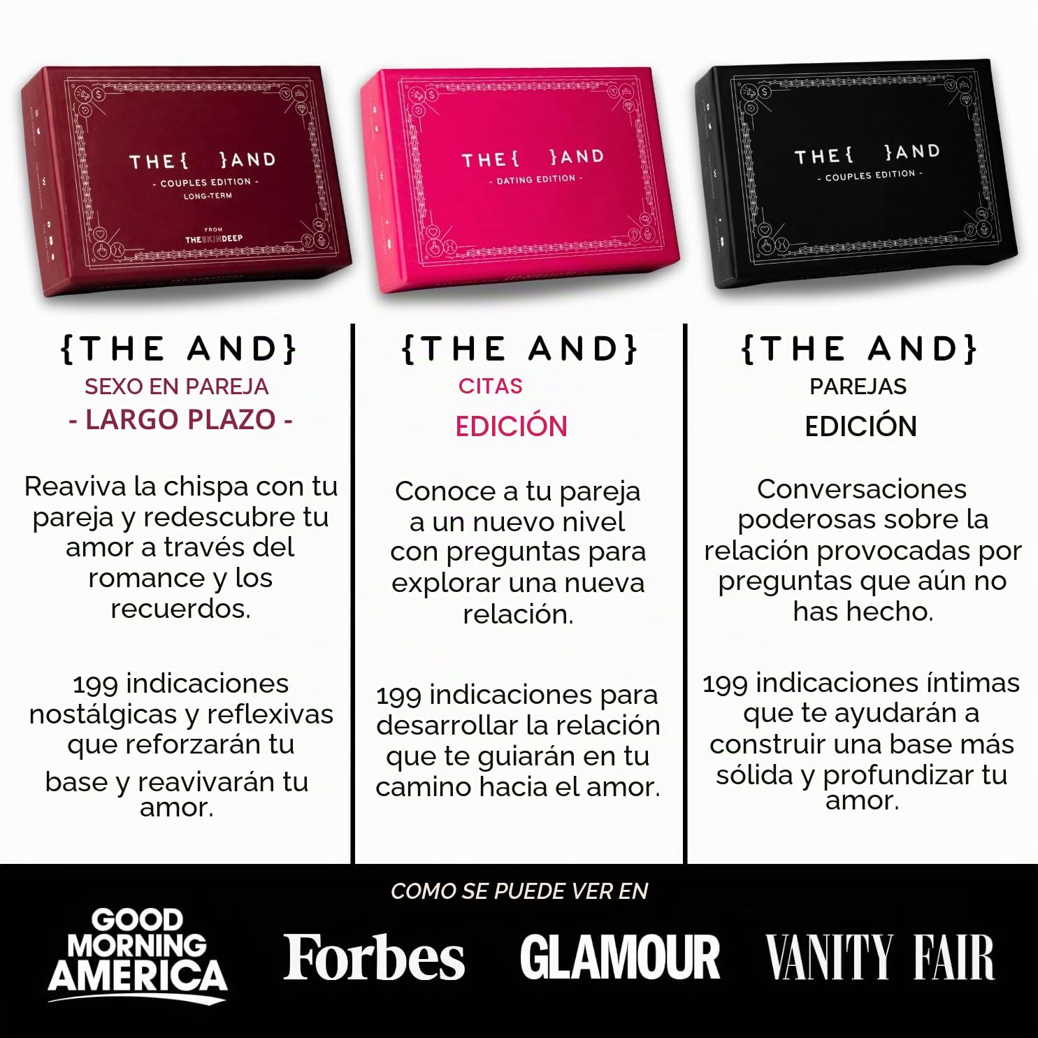 The Skin Deep Card Game, {THE Y} Juego de cartas de largo plazo para parejas, juego de experiencia humana para adultos