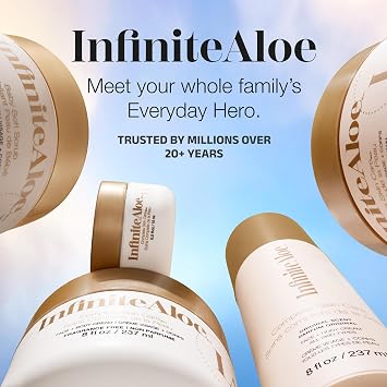 InfiniteAloe Gold Anti-Aging Moisturizer Formula - Organic Aloe Supported by Twelve Key Anti-Aging Ingredients to Deliver Younger Looking, Hydrated, Soft Skin (1.7 Oz.)