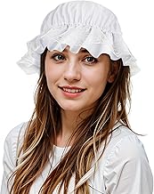 Scotamalone Capss for Women Hatss Halloweens Costume Bonnets Colonialss Accessory Nightcapss