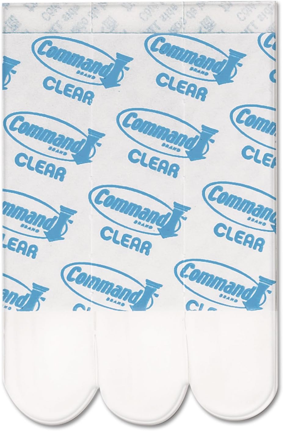 Command 17021CLRES Clear Refill Strips, 5/8 x 1 3/4, 9/Pack