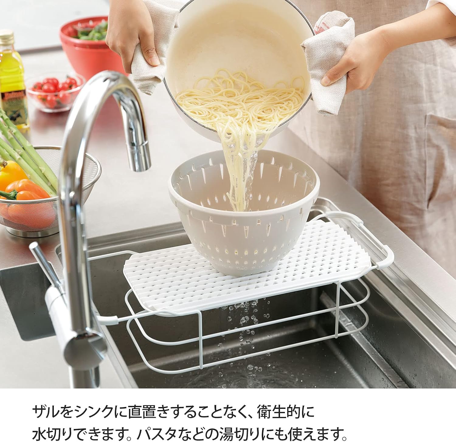 Squirrel Drainer Rack Sink Rack Red 18.6 x 11.4 x 47cm Liberalista GLIB107