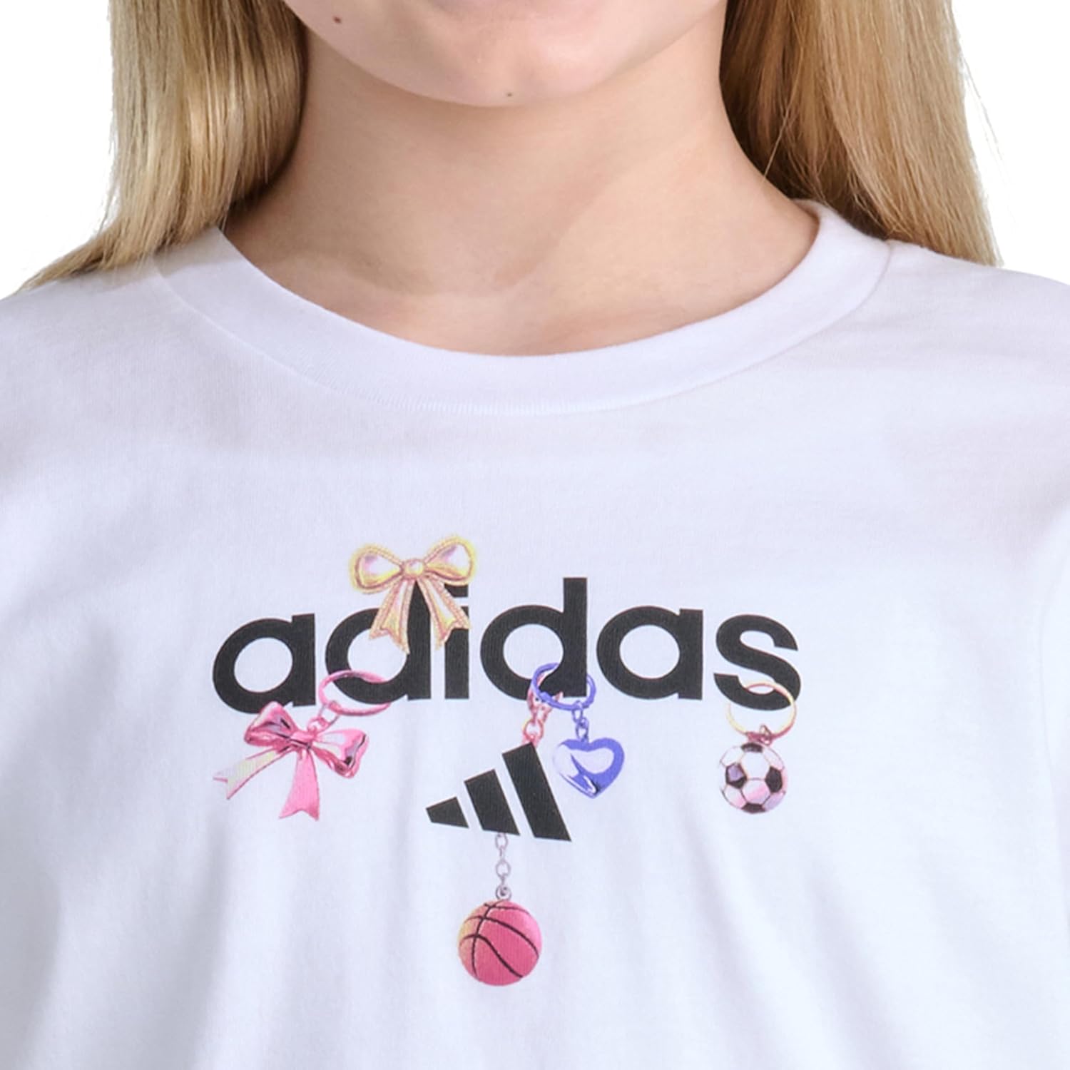 adidas Girls' Short Sleeve Boyfriend Tee