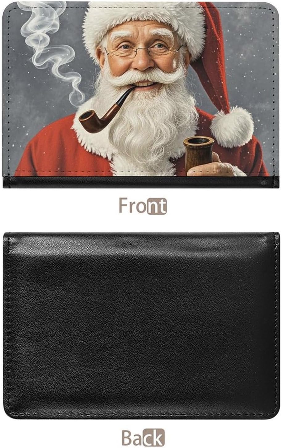 Passport Cover With Card Slots Leather Passport Holders Santa Claus Waterproof Passport Holder Covers Case for Travel