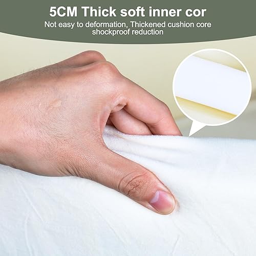 Miniatura 4 de CALEPTONG - Piscina de bolas de espuma para niños pequeños, redonda extragrande de 47.2 x 13.8 pulgadas, piscina de bolas de terciopelo suave,