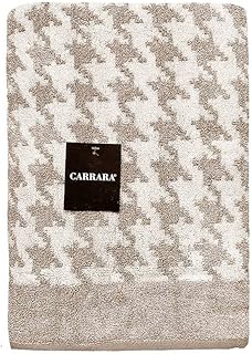 Carrara Telo Bagno 95x150 Spugna Pied Poule S25 (BROWN)