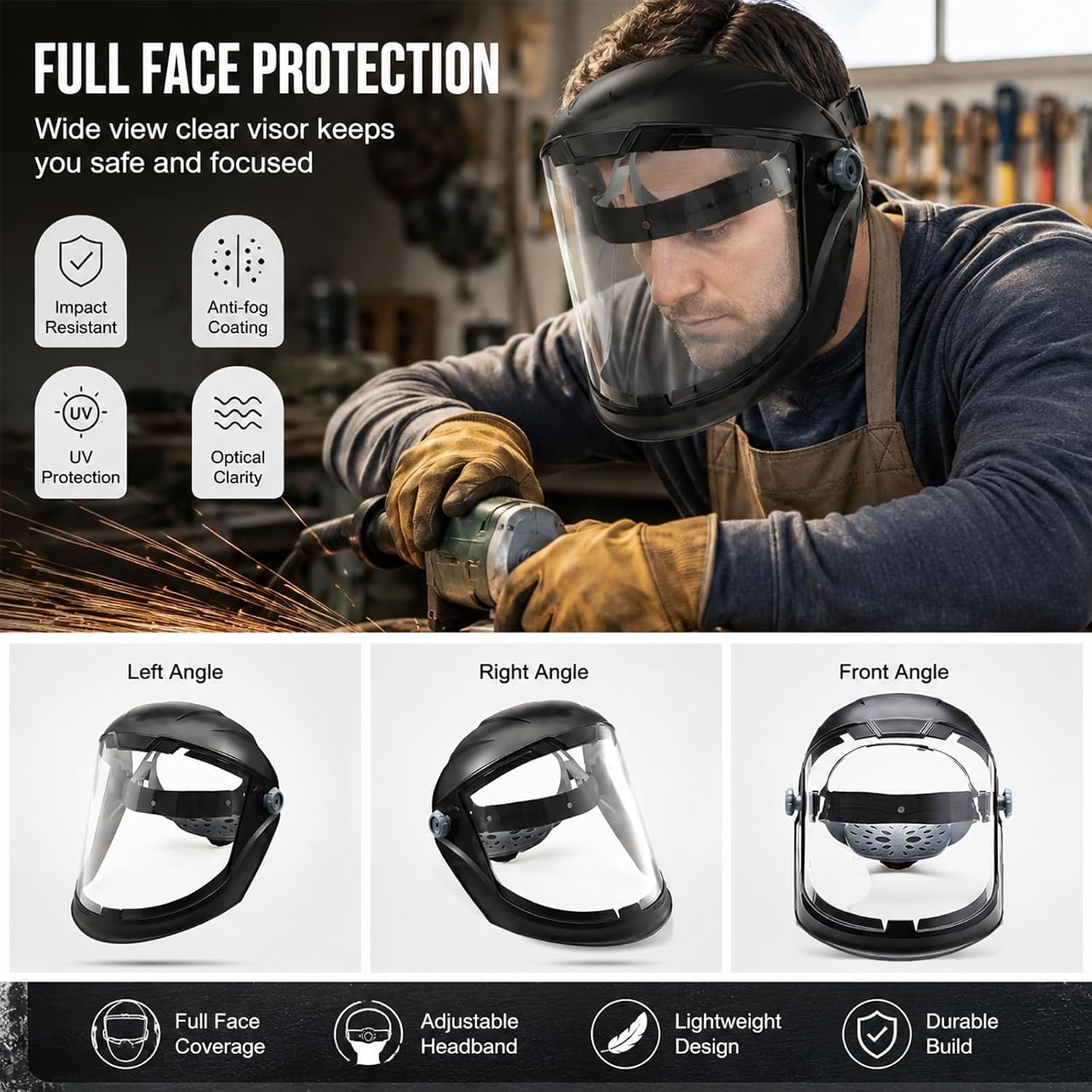 6-pcs face mask replacement window, compatible with protective face masks, suitable for grinding and welding protective lenses, durable and scratch-resistant, clear and transparent, no coating