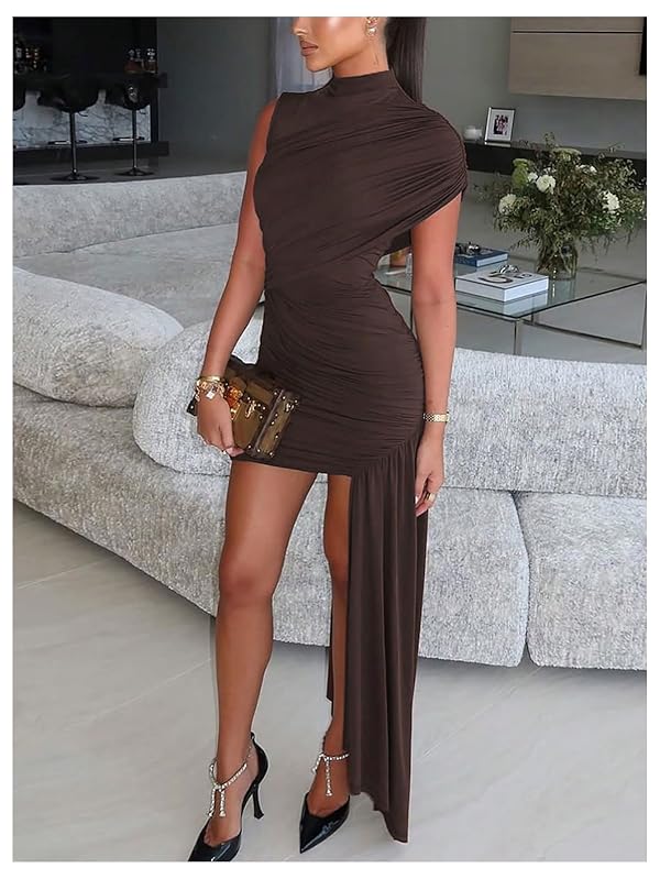 GORGLITTER Women's Going Out Dresses Asymmetrical Birthday Dinner Dress by GORGLITTER - Used condition - Image 2