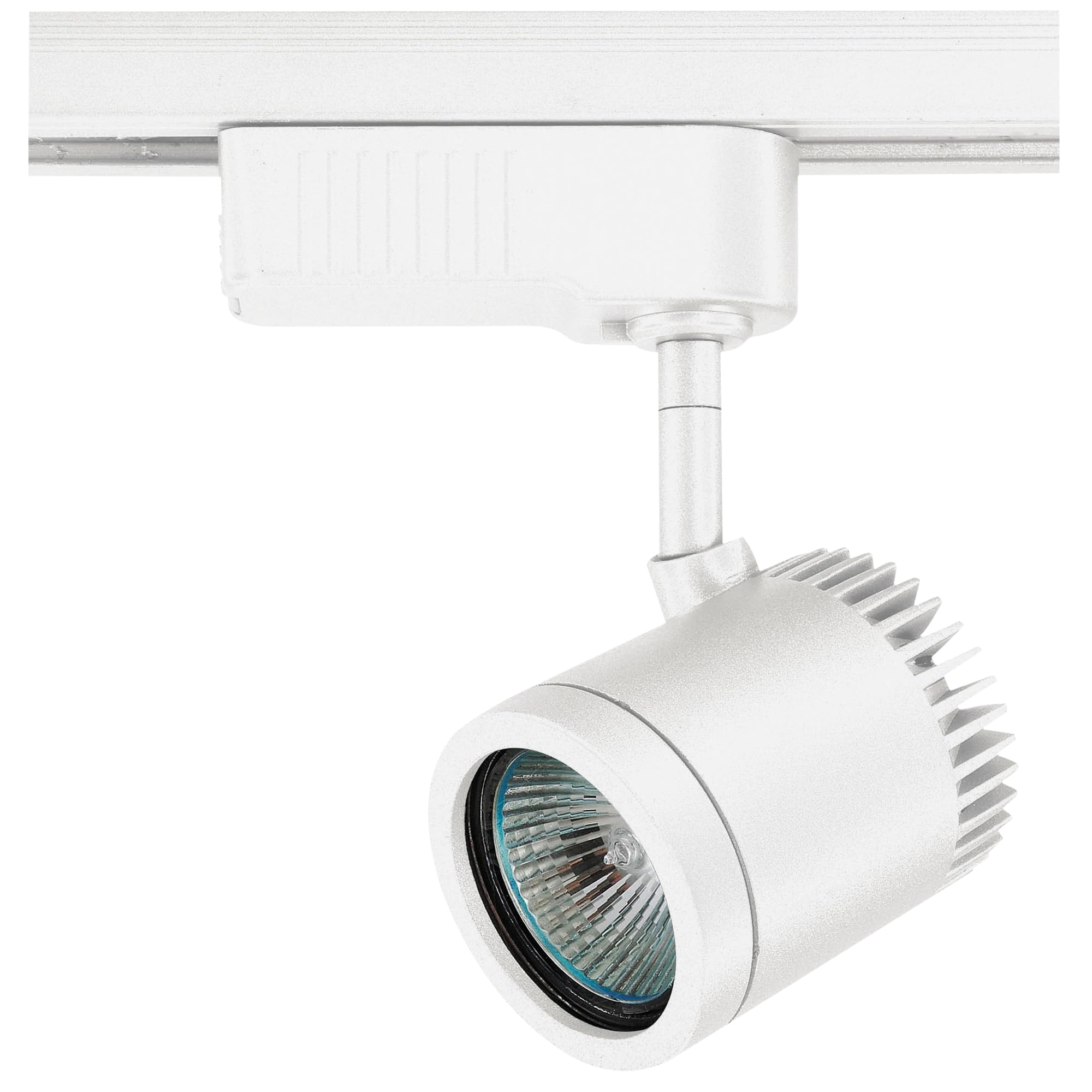 Artecta, New York-W, Blanco, Foco para carril monofásico con transformador incorporado. Admite bombilla halógena MR16 12v max.50w. Bombilla no incluida.