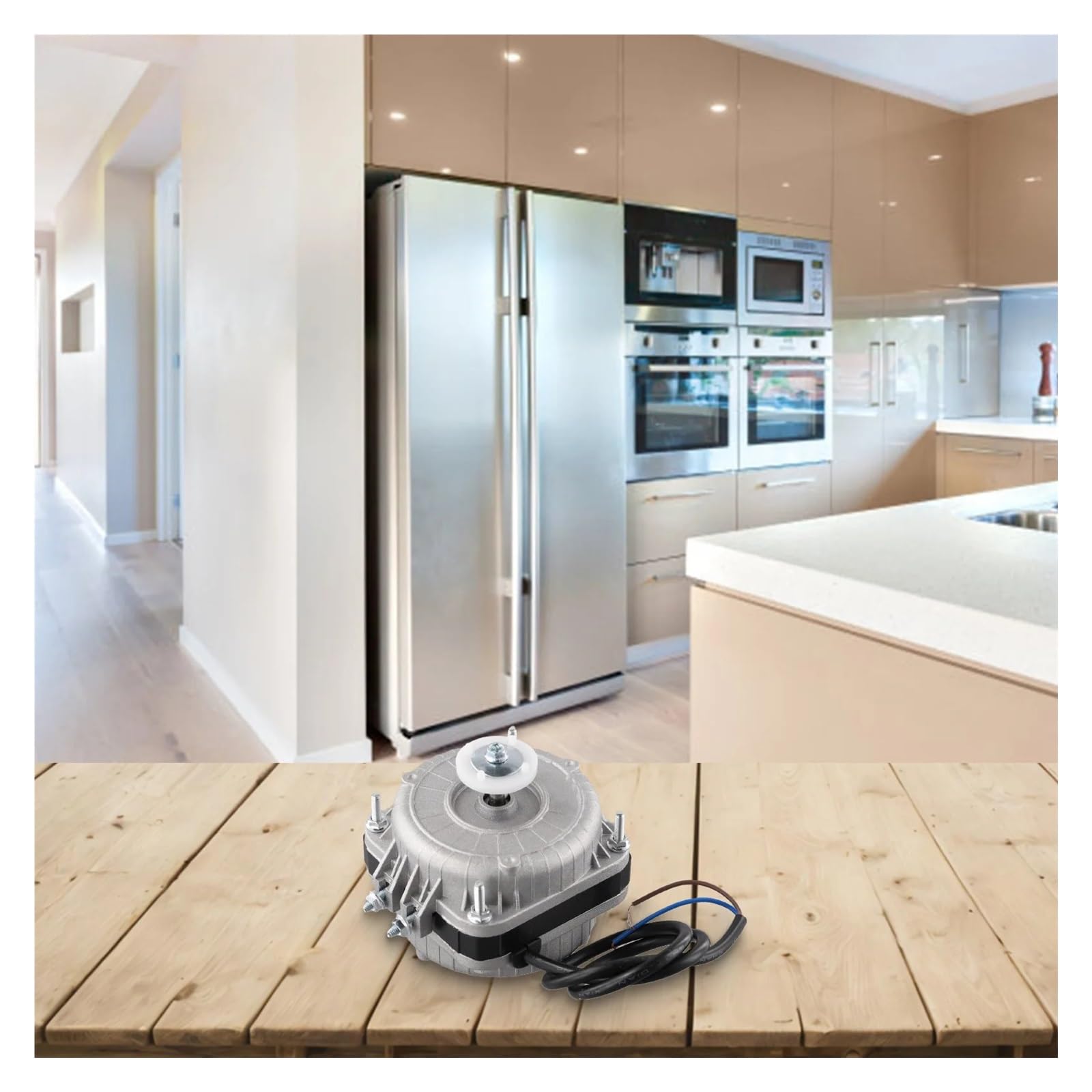 Motor De Ventilador Del Refrigerador 30W, Ventilador De Refrigeración De 220V 50HZ IP42