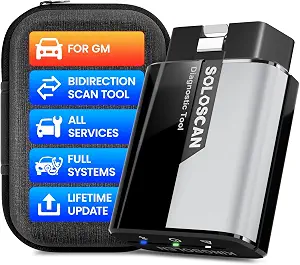 KINGBOLEN Soloscan Bluetooth OBD2 Scanner for GM Vehicles, Full System Diagnostic Tool with Lifetime Updates