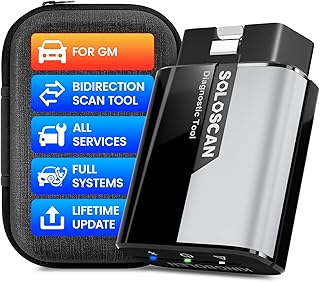 KINGBOLEN Soloscan for GM OBD2 Scanner Bluetooth, Lifetime Update | Bidirectional Scan Tool for iOS & Android, All Reset Service, Full System Diagnostic Tool for Buick/Chevy/Cadillac/GMC