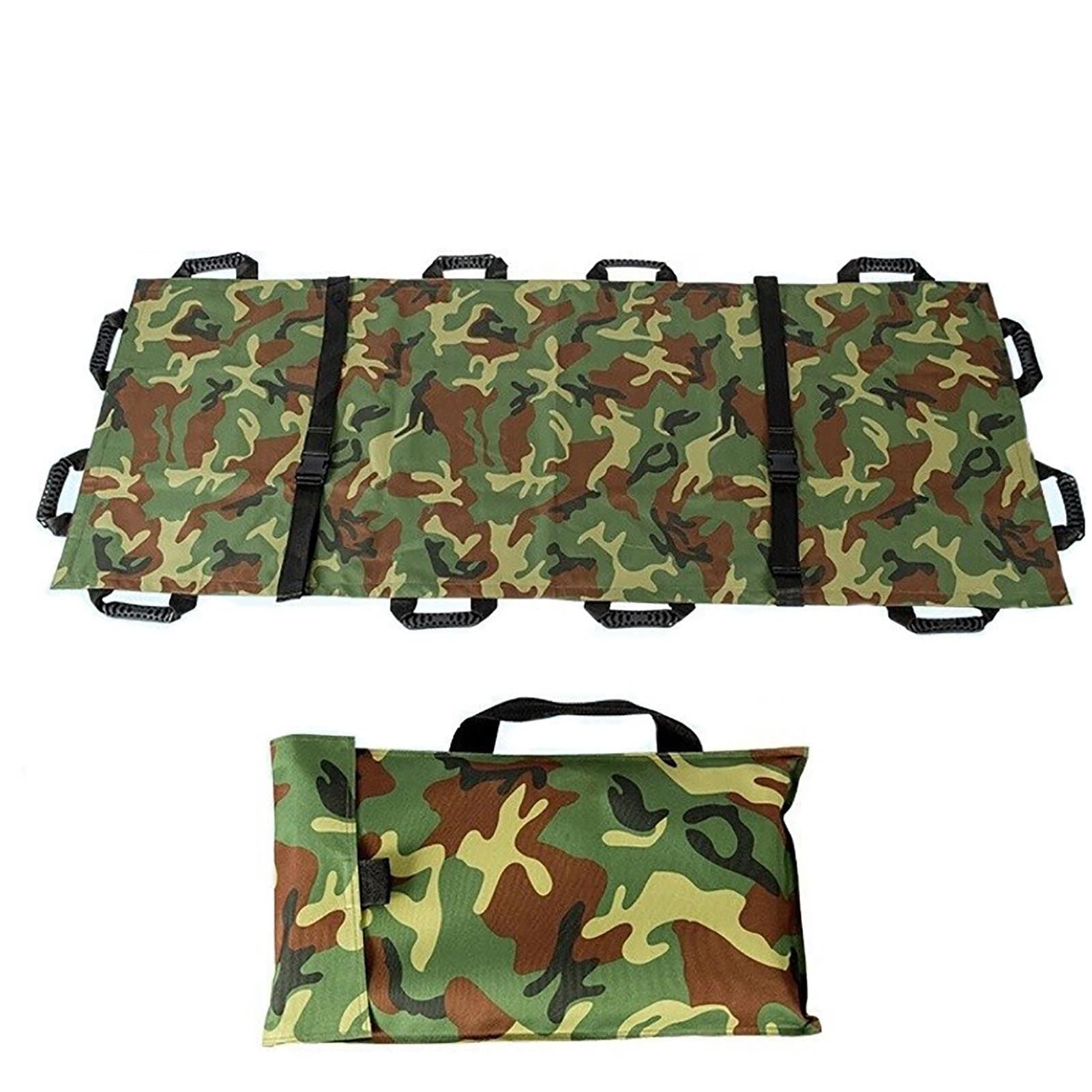 Ecarteur Souple Pliable avec 12 Poignées Oxford Etanche Secours Sauvetage Urgence Sauvetage pour la Nature Maison Scolaire Sport Ambulance avec Sac de Rangement