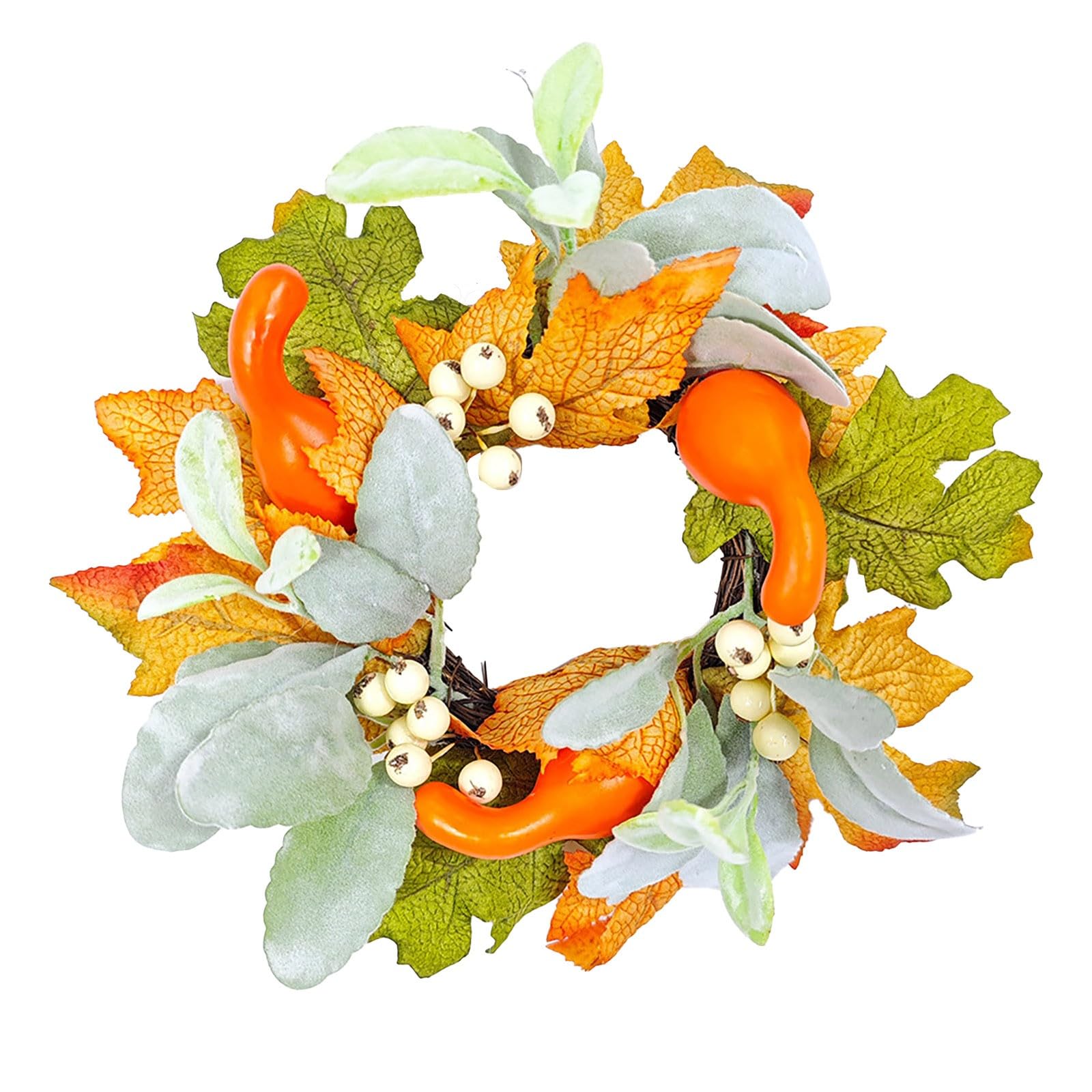 Herbstkranz Mit Gänseblümchen & Weizen – 50,8 Cm, Für Türdekoration, Deko Für Alle Jahreszeiten