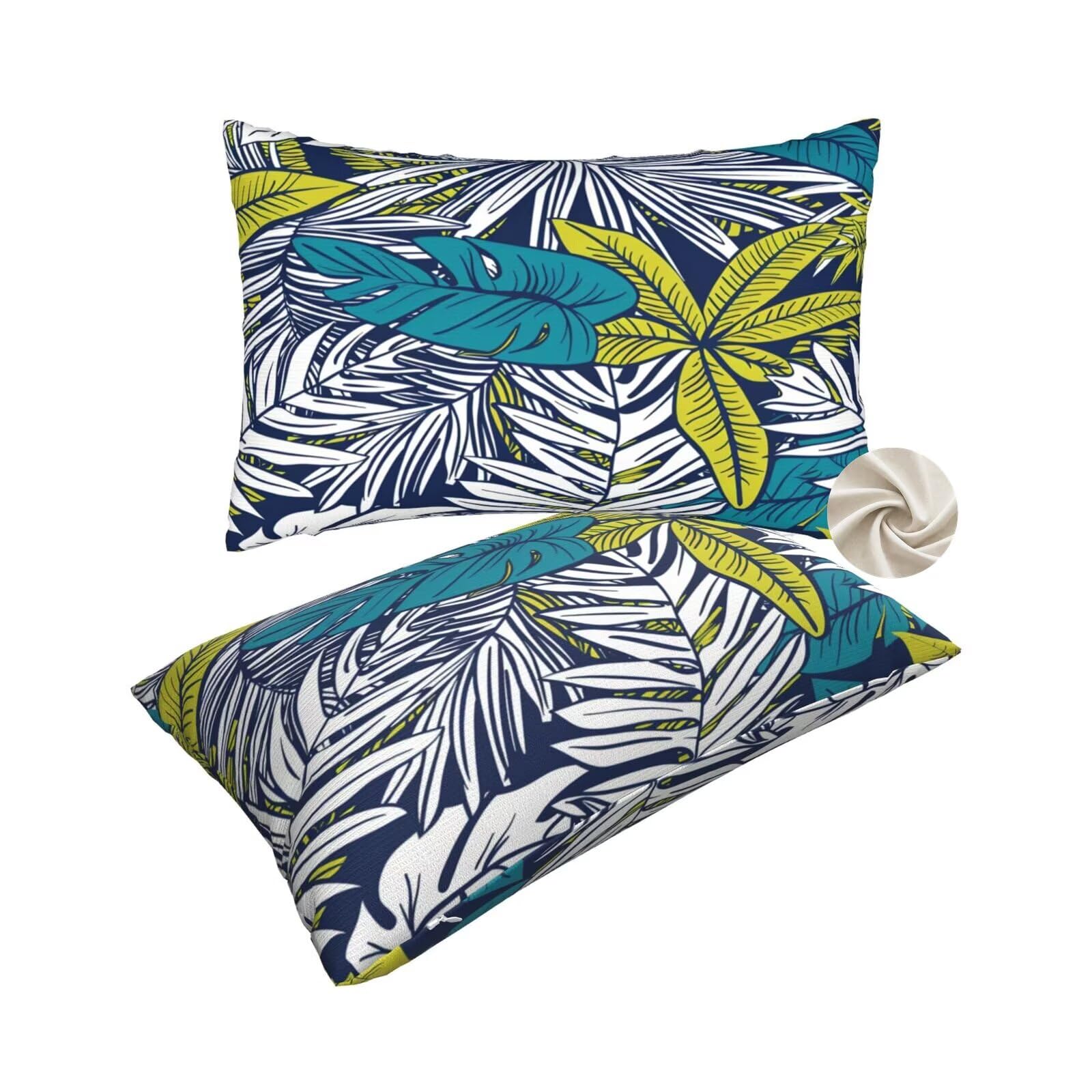 Taies d'oreillers coussin canapé décoration maison lit déco chambre 50x80 cm lot de 2