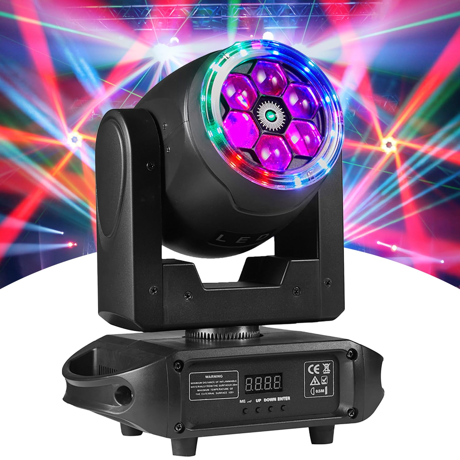 Amazon.com: Flashback Events 6×15W RGBW Bee-Eye Moving Head DJ