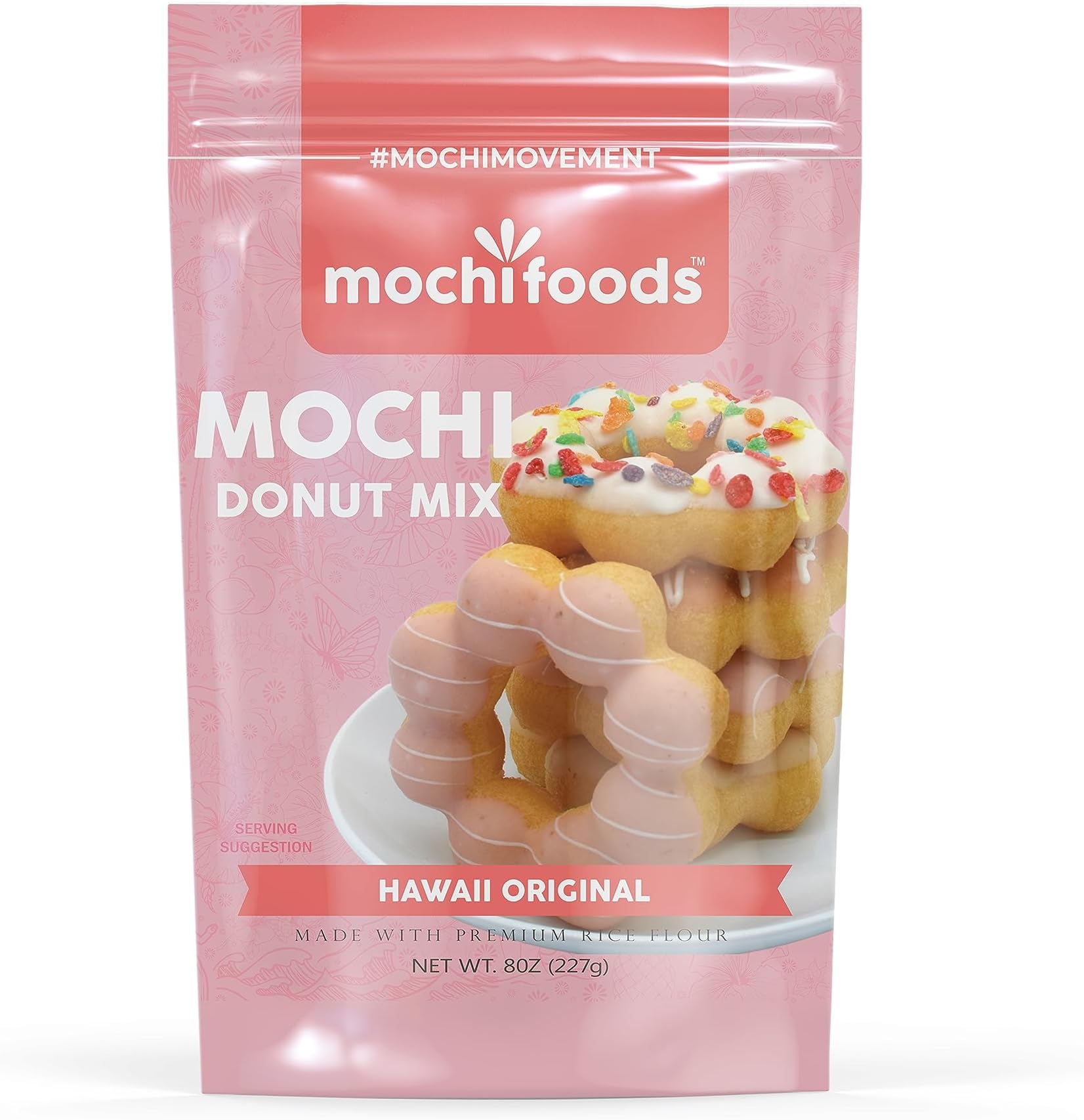 Mochi Donut Mix - 8 Oz - Ideal for Baking and Frying Delightful Donuts - Light and Fluffy Doughnuts.