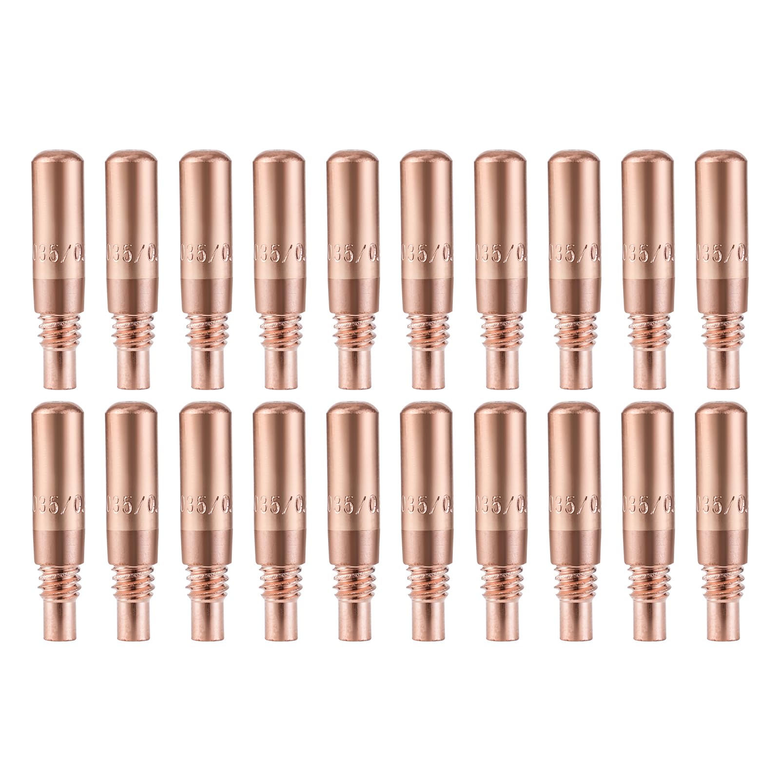 Welding Knight MIG Welding Contact Tips .035"(0.9mm) for Miller MDX Series MIG Gun Use with Miller MDX Diffuser D-M100 D-M250 T-M035 (20-PK)