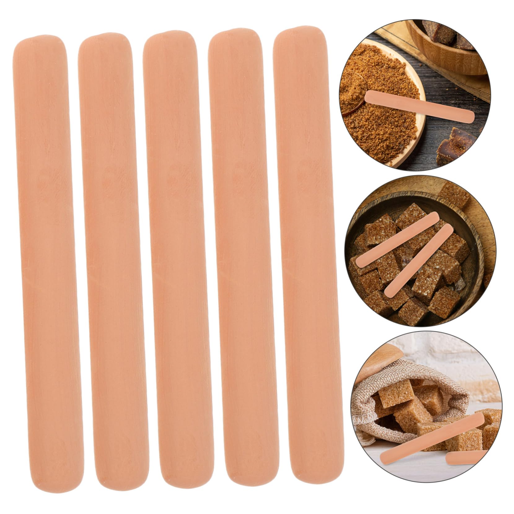 PRETYZOOM 2sets Bar Sugar Keeper Terracotta Sugar Saver Moisturizing Softener for Daily Use 5pcs*2