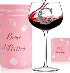 Personalized Monogram Gifts for Women, Birthday Gifts for Women, Customized Initial A-Z Wine Glass, Birthday Decorations for Women, Christmas Birthday Gifts for Her Mom Wife Sister Daughter Friend (C)