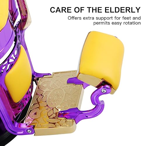 Miniatura 6 de Artist hand Silla de peluquero retro, sillas de peluquería resistentes, silla de salón vintage, silla reclinable hidráulica, amortiguación