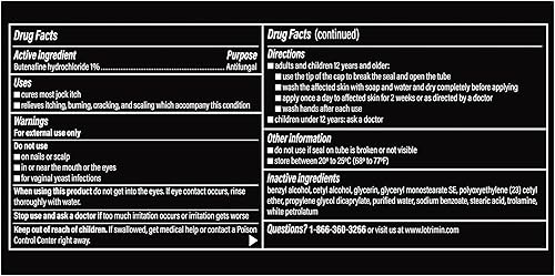 Miniatura 11 de Lotrimin Ultra Crema antimicótica para tiña inguinal con clorhidrato de butenafina, tratamiento para tiña inguinal para hombres, mujeres y niños