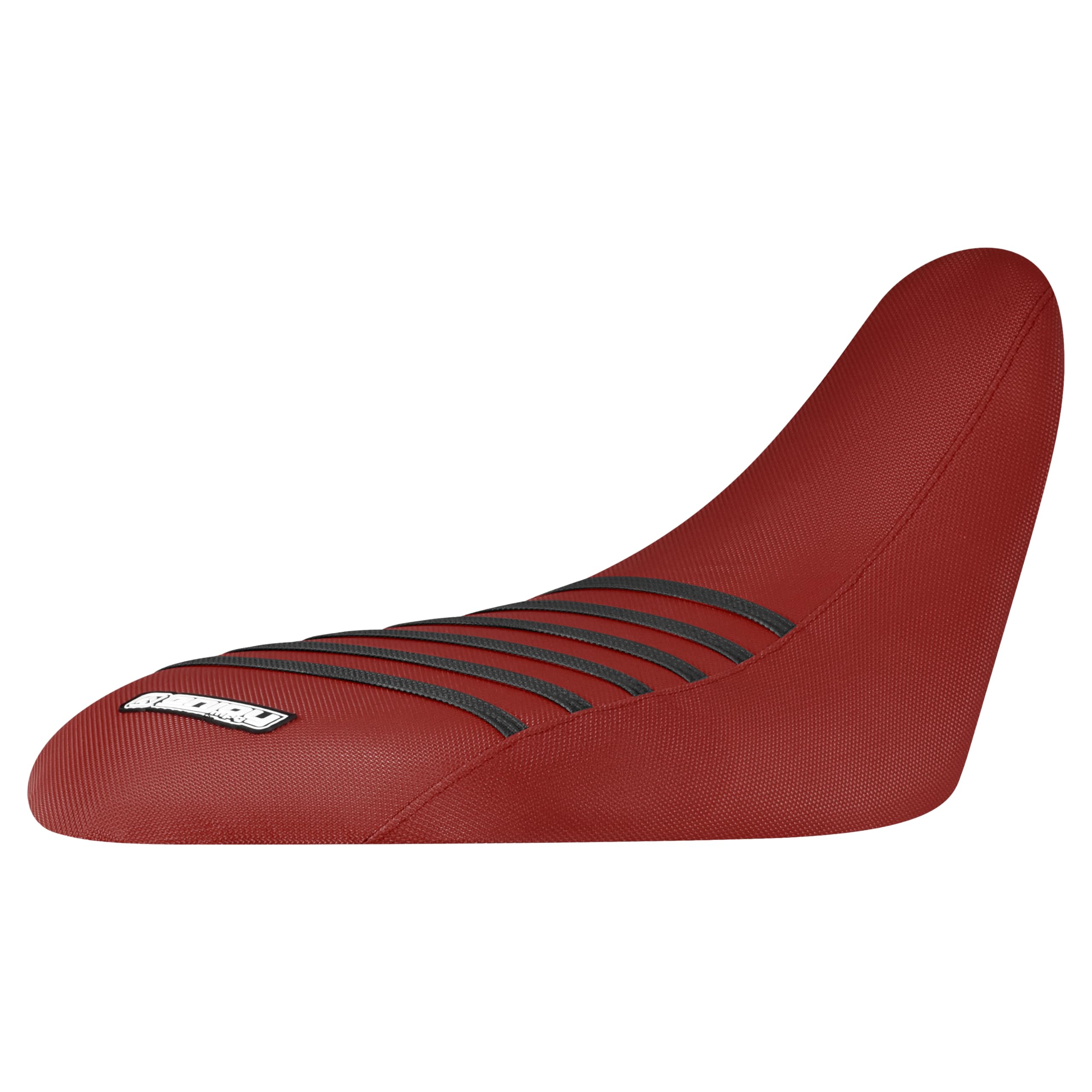 Enjoy Mfg Seat Cover - Compatible with Yamaha Raptor 700 700R 2006-2021 (Black Ribs) #193 (All Maroon with Black Ribs)