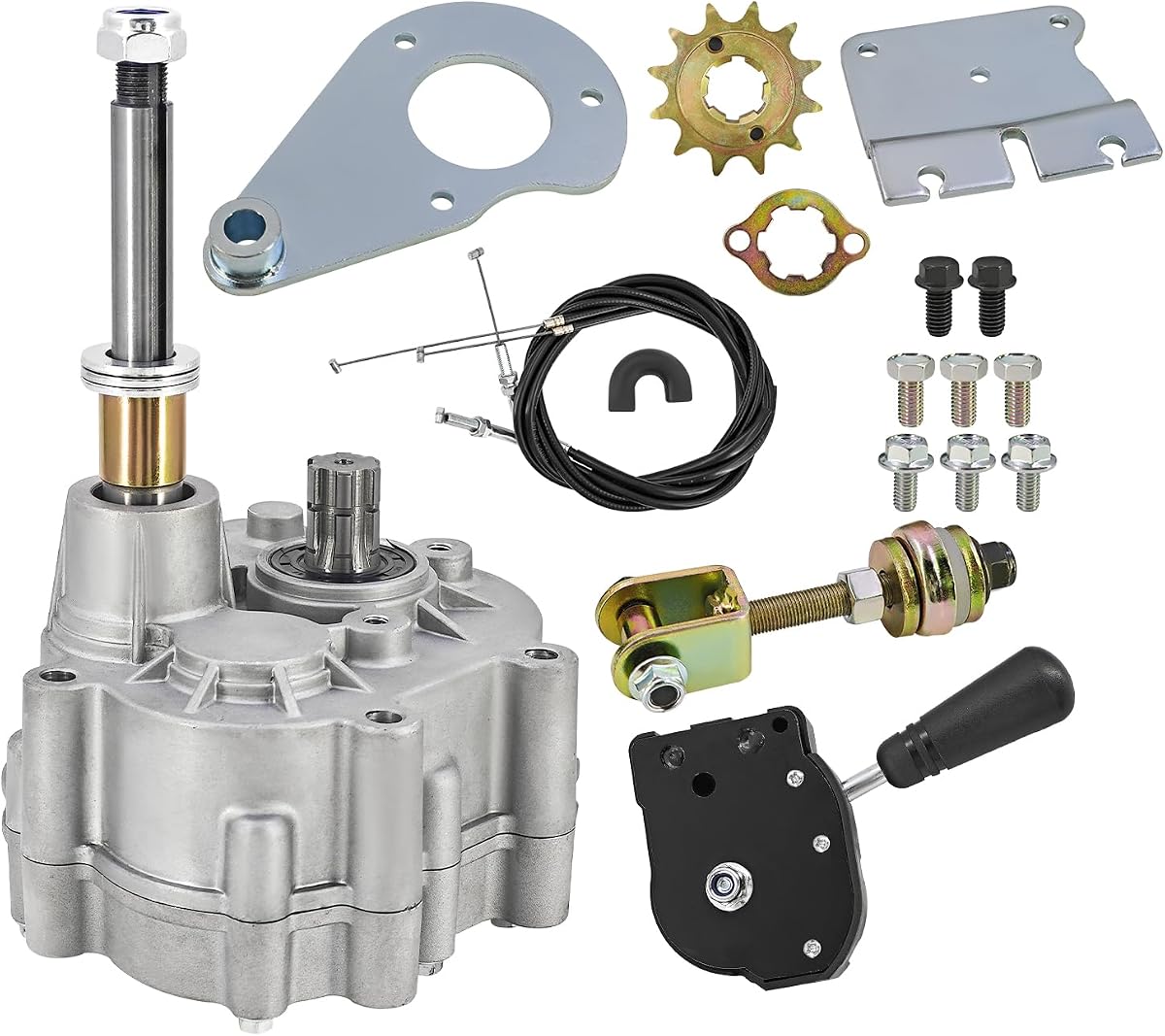 40 Series Forward Reverse Gearbox 11-18hp Fit for Predator 420CC 530 chain | Forward reverse transmission Replacement for GO-KARTS 13HP-18HP,for Duromax 11HP and above