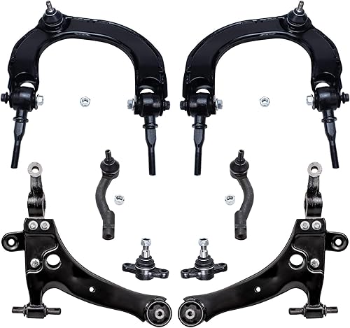 Miniatura 39 de Detroit Axle - Kit de suspensión frontal de 8 piezas para Chevy Aveo Aveo5 Pontiac G3 Wave Wave5 Suzuki Swift+ 2 brazos de control inferiores con