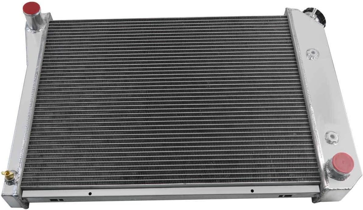 4 Row Aluminum Radiator for 1973-1974 Pontiac Ventura/Chevy Nova/Buick Apollo/Oldsmobile Omega, 23" Core