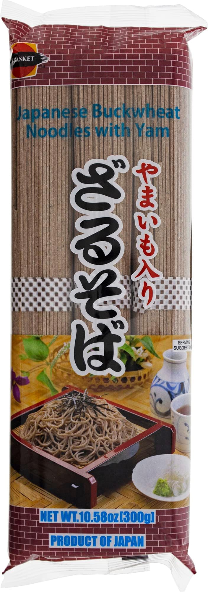 JFC Buckwheat Noodles, Japanese, Yamaimo Soba with Yam, 10.58-Ounce (Pack of 6)