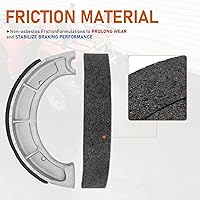 Vista 3 de Zapatillas de freno delanteras/traseras para Yamaha Bear Tracker 250 Timberwolf 250 Moto-4 250 350 Pro Hauler TerraPro