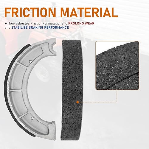 Miniatura 3 de Zapatas de freno delanteras/traseras para Yamaha Bear Tracker 250 Timberwolf 250 Moto-4 250 350 Pro Hauler TerraPro