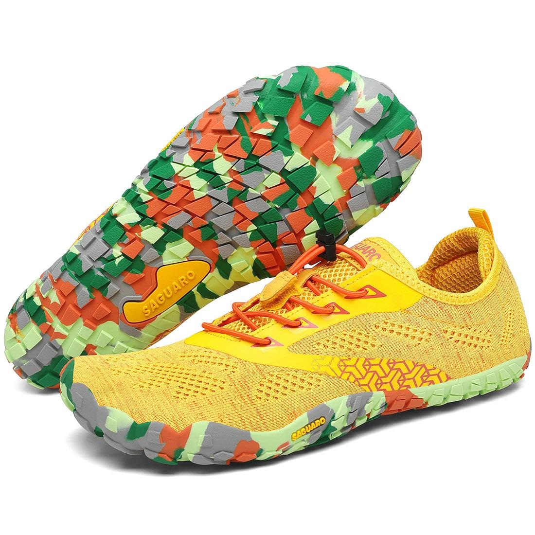 SAGUARO Scarpe Barefoot Minimaliste Uomo Donna - Scarpe Scogli Leggere Traspiranti Antiscivolo - con Padelle Larghe e Zero Gocce