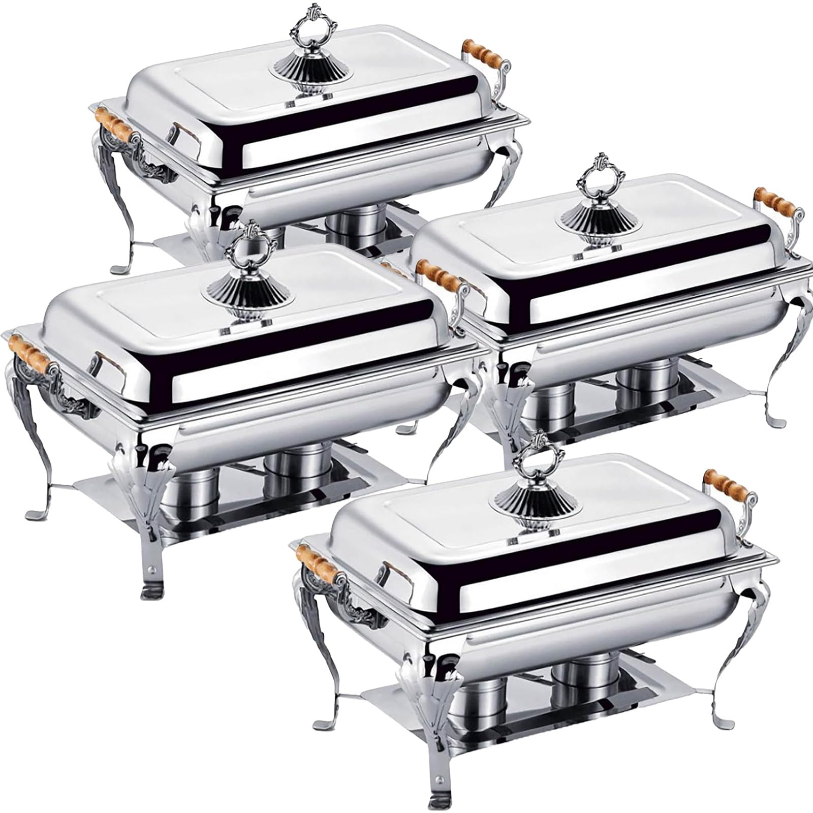 Scaldavivande in acciaio inox con coperchio, soluzione durevole ed elegante per servire buffet, hotel, ristoranti ed eventi di catering