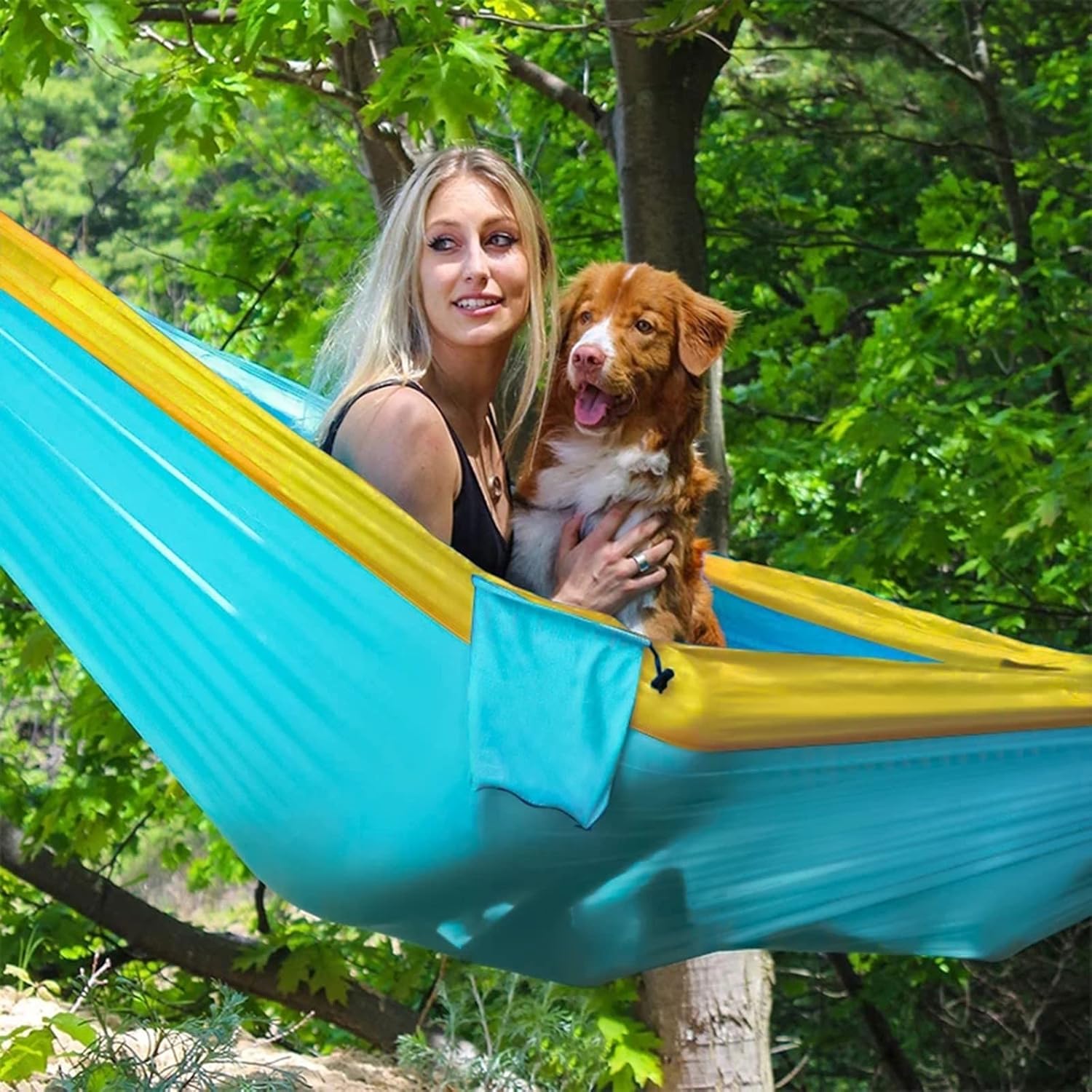 Hammock Portable Nylon Hanging Chair Swing, Outdoor Double Person Leisure, Hiking Camping 300 * 200Cm
