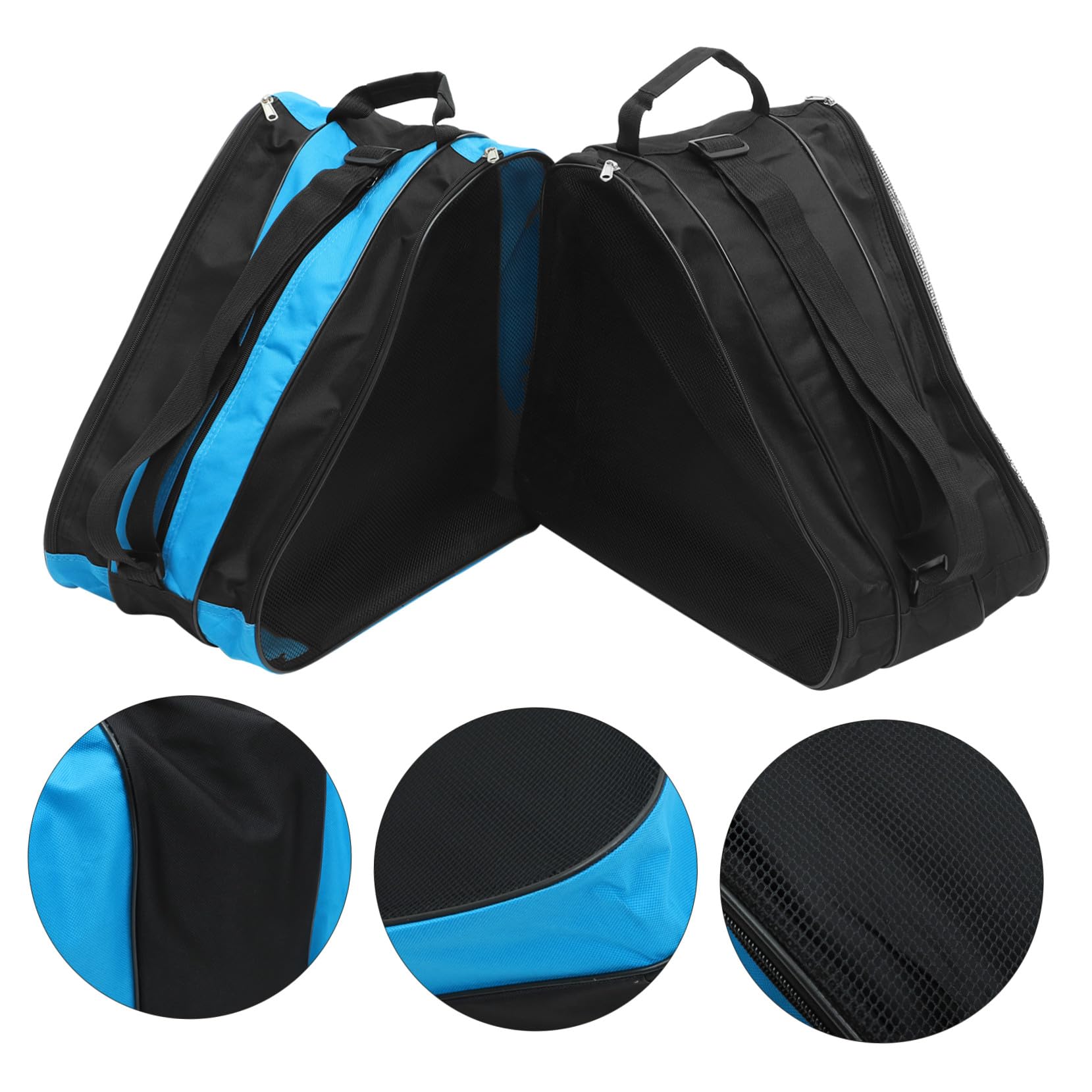 SOIMISS Borsa Porta Pattini a Rotelle 2 Pezzi in Materiale Traspirante, Borsa Portascarpe da Pattinaggio Tracolla, Custodia Antiusura per Trasporto e Conservazione Sport Outdoor