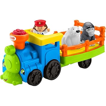 kiddieland choo choo train with sound and farm animals