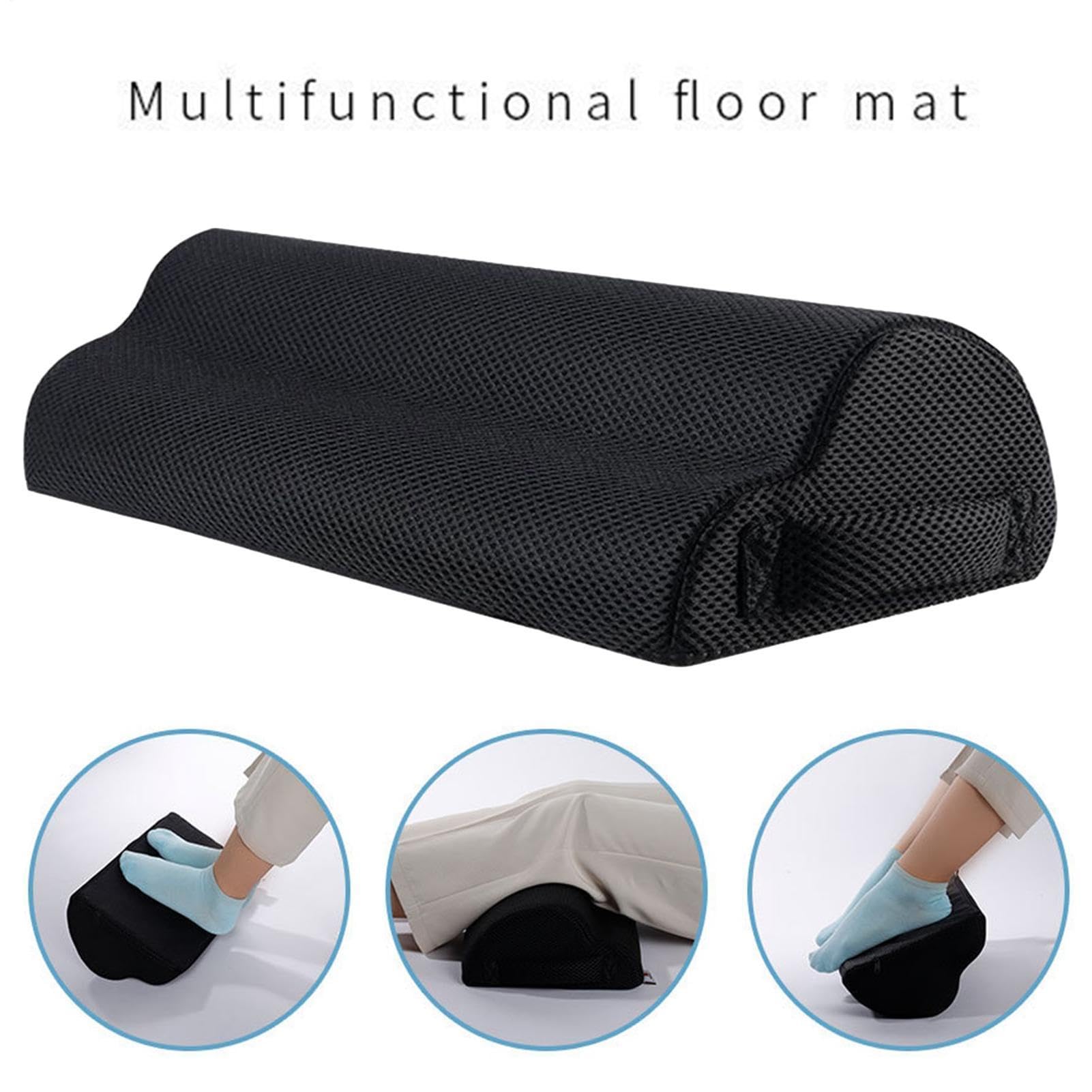 Poggiapiedi ergonomico, comodo poggiapiedi da scrivania da ufficio | cuscino di supporto per gambe in memory foam con supporto morbido e design antipressione, poggiapiedi regolabile per una migl